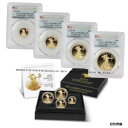 4 個セット 2021-W ゴールド イーグルス T2 PCGS PR70DCAM 発行初日フラグ OGP イーグル付きSet of 4 2021-W Gold...