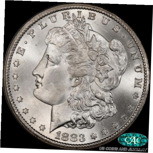 【極美品/品質保証書付】 アンティークコイン 銀貨 1883-CC Morgan Silver Dollar PCGS MS67 CAC - White and a Super Nice Coin [送料無料] #sct-wr-8434-30