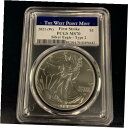 2021(w) シルバー イーグル 1$ ファースト ストライク T-2 PCGS MS702021(w) Silver Eagle 1$ First Strike T-2 PCGS MS70(3)