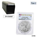 ロット 20 - 2021 1 オンス シルバー アメリカン イーグル タイプ 2 PCGS MS 70 FDOILot 20 - 2021 1 oz Silver American Eagle Type 2 PCGS MS 70 FDOI(3)