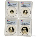 2021 W アメリカン ゴールド イーグル プルーフ 4 ピース イヤー セット - PCGS PR70 DCAM ファースト ストライク2021 W Ame...