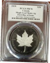 【極美品/品質保証書付】 アンティークコイン コイン 金貨 銀貨 送料無料 2020 Canada 20 Maple Leaf Matte PCGS PR70 FDOI Signed S Bluntt 5000 Minted