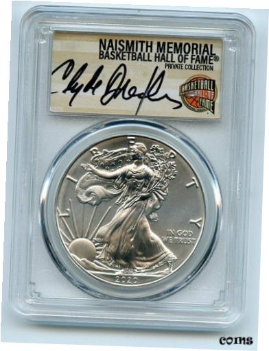 2020 (S) $1 シルバー イーグル緊急発行 PCGS MS70 FDOI クライド ドレクスラー2020 (S) $1 Silver Eagle Emergency Issue PCGS MS70 FDOI Clyde Drexler