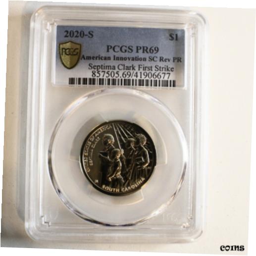 2020-S $1 Υ١ SC ץƥ 顼 PCGS PR69 ֥롼٥ եȥȥ饤 # 3342020-...