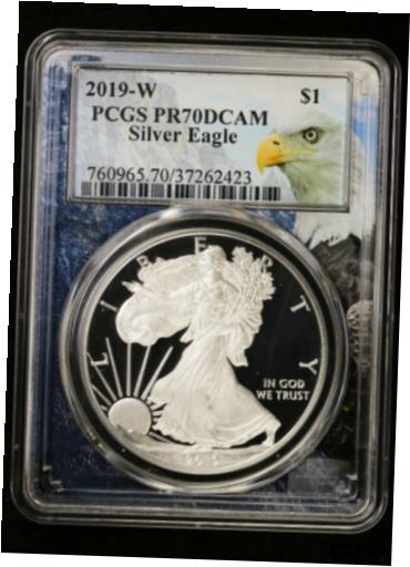 2019 W Proof Silver Eagle PCGS PR 70 DCAM Bald Eagle Label※関税は当ショップ負担（お客様負担無し）※全国送料無料・海外輸送無料※商品の状態は画像をご確認下さい（極美品・目立った汚れ無し）※輸入品の為英語表記となります※その他ご不明点はお気軽にお問合せ下さい！Coin: American EagleCertification: PCGSPrecious Metal Content per Unit: 1 ozStrike Type: ProofGrade: PR 70Year: 2019Brand/Mint: U.S. MintComposition: Silver[ご購入前に必ずお読み下さい]親切丁寧に、商品到着までサポート対応させていただきます。■パソコンの画像・画質により色や素材感が、実際の商品と多少異なる場合がございますので予めご了承くださいませ。■お客様のご都合（程度の解釈相違を含む）による商品のご購入後のキャンセル返品は、原則としてお受け致しておりません。未払いのまま2日以上連絡が取れない場合はキャンセルさせて頂きます。その場合、事務局側が自動的に「非常に悪い」の評価を付けてしまいますのでご注意ください。※お支払い頂いた場合は連絡は不要です。※他ショップでも販売しておりますので、稀に在庫がない場合がございます。■不具合での返品は箱などすべてが到着時の状態になるものに限らせていただきます。※当店では不良品はすべて現物確認と不具合の確認を行い対応をさせて頂いております。■お客様のご都合によるご注文確定後の商品のキャンセルにつきましては承っておりません。また、ご入金確認後、またはご決済完了確認後のキャンセルにつきましては、ご注文総額の30％のキャンセル料をご請求させていただきます。■領収書二重発行やトラブル防止のため、領収書発行は行っておりません。事務局側が発行している「支払い明細」が正式な支払い証明となります。支払い明細画面を印刷したものが領収書の代わりになることを各税務署に確認済みです。■年末年始・連休の発送は、業者も休みになる関係でいつもより遅れます。■輸送時の破損の場合は配送業者への報告を行って下さい。報告なしでの対応はできません。■日祝日は定休日とさせていただいております。連絡・発送が出来ませんのであらかじめご了承お願いいたします。■内容は必ずお読みになってからお買い求め下さいますようお願い致します。※在庫状況は常に更新をしておりますが、当社は複数店舗で在庫を共有しているため、ご注文を頂きましても稀に欠品している場合がございます。その際は誠に申し訳ございませんが、その旨をメールまたはお電話にてご連絡させていただきます。ご理解いただけますようお願い申し上げます。親切・丁寧にお取引させていただきますのでよろしくお願いします。 品質保証について 当店の商品の、品質保証についてご紹介いたします。 ▽品質保証書 お買い上げいただく全ての商品に「WORLD RESOURCE品質保証書」をおつけいたします。 これは、WORLD RESOURCEが販売した商品であることを保証するものです。大切に保管してください。 ▽標準保証に関して 当店でご購入頂きました商品は7日以内の標準保証サービスが付属致します。 ※ご購入日につきましては、製品の品質保証書に記載の日付にて確認させていただきます。 ※保証は通常利用時のみの対応となります。 ※ご購入日の確認を致しかねる場合は有償となります。品質保証書は大切に保管して下さい。POINT01　品揃え一番店を目指して 「期待に答えるお店づくりと、時代に合わせたサービスをご提供致します。」 POINT02　多種多様な商品レパートリー 「幅広く、世界の商品をご用意しております。」 POINT03　きっと見つかる！新しい発見 「テレビや雑誌で紹介されたアイテムもいちはやく。」 モットー：丁寧な接客対応 その道数十年のスタッフだからこそできる、“豊富な知識”に基づく商品のご提案。 お探しの商品はお気軽にスタッフにお尋ねください。 「以前は、商品ページあったけど、、、見つからない。」 「初めてアンティークコインの購入をしますが大丈夫ですか？」 「この年代の商品を探していますが、おすすめはありますか？」 「友人にアンティークコインを送りたいけど、おすすめありますか？」 等など、困ったときの質問にも、しっかり対応・お調べ致します。 取寄せ、取り置き等もできますので、商品一覧で見つからなかった商品でも、 スタッフまでお気軽にご相談下さい。 【お問い合わせはお気軽にどうぞ】 suport@world-resource.net