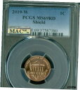 【極美品/品質保証書付】 アンティークコイン コイン 金貨 銀貨 [送料無料] 2019-W LINCOLN CENT PCGS MS69 RD MAC 2nd FINEST REGISTRY MAC SPOTLESS .