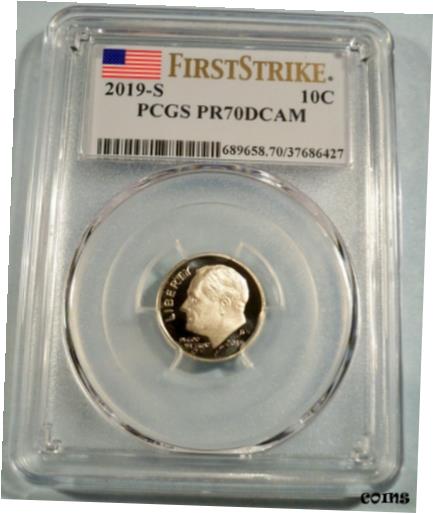 yɔi/iۏ؏tz AeB[NRC RC   [] 2019-S 10c CLAD PCGS PR70DCAM ROOSEVELT DIME PROOF DEEP CAMEO FIRST STRIKE