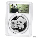 2019 10 元銀中国パンダ PCGS MS70 パンダ ファースト ストライク ラベル2019 10 Yuan Silver China Panda PCGS MS70 Panda First Strike Label