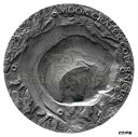 【極美品/品質保証書付】 アンティークコイン コイン 金貨 銀貨 送料無料 Niue Island 2019 1 Moon Crater Copernicus NWA 8609 Meteorite 1oz Silver Coin