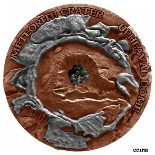  アンティークコイン コイン 金貨 銀貨  Niue, Crater Meteorites, Upheaval Dome (2019) 1oz silver coin (1 NZ$)