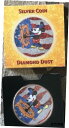 yɔi/iۏ؏tz AeB[NRC RC   [] 2017 Steamboat Willie Mickie Mouse 1oz Silver Coin .999 USA Flag Diamond Dust
