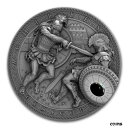2017 ニウエ 2 オンス アンティーク シルバー デミゴッズ アキレス ウルトラ ハイ レリーフ2017 Niue 2 oz Antique Silver Demigods Achilles Ultra High Relief