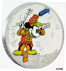【極美品/品質保証書付】 アンティークコイン コイン 金貨 銀貨 [送料無料] 2016 Mickey Mouse Through the Ages The Band Concert Colorized Proof Silver Coin