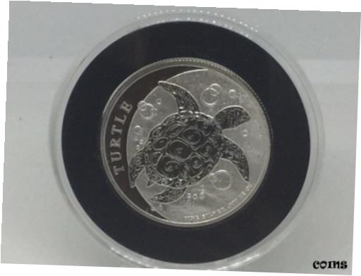 楽天金銀プラチナ　ワールドリソース【極美品/品質保証書付】 アンティークコイン コイン 金貨 銀貨 [送料無料] Niue 1/2 oz Silver 2016 $1 Hawksbill Turtle Coin - 999 Fine Silver hard to find