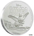 【極美品/品質保証書付】 アンティークコイン コイン 金貨 銀貨 [送料無料] 2016 DUMBO 75TH. ANNIVERSARY DISNEY 1 OZ SILVER COIN NIUE