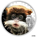 【極美品/品質保証書付】 アンティークコイン コイン 金貨 銀貨 送料無料 Niue 2015 Emperor Tamarin Primate Silver Proof Amazing Animals Series 600 Minted