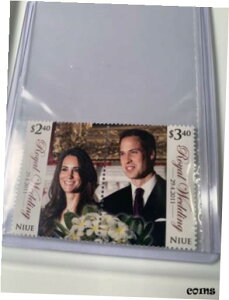 ウィリアム王子、ケイト・ミドルトン王女のロイヤルウェディング 2011 ニウエスタンプのまれなエラーPRINCE WILLIAM, PRINCESS KATE MIDDLETON ROYAL WEDDING 2011 NIUE STAMP RARE ERROR
