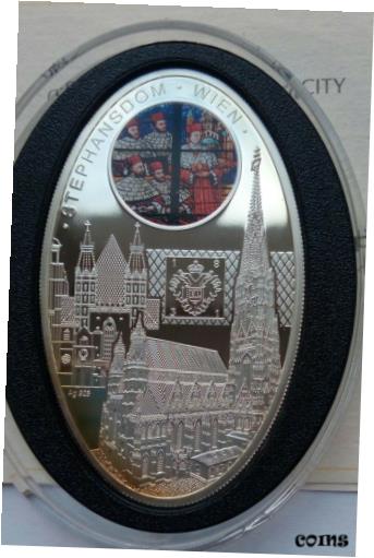 yɔi/iۏ؏tz AeB[NRC RC   [] Niue 1 dollar 2010 Gothic Stephansdom in Wien Silver mint. 5000 COA 3