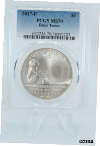 2017-P PCGS MS70 Boys Town Commemorative Silver Dollar Business Strike $1※関税は当ショップ負担（お客様負担無し）※全国送料無料・海外輸送無料※商品の状態は画像をご確認下さい（極美品・目立った汚れ無し）※輸入品の為英語表記となります※その他ご不明点はお気軽にお問合せ下さい！Seller Notes: “You will receive the exact coin in the image.”Country/Region of Manufacture: United StatesCertification: PCGSStrike Type: BusinessMint Location: PhiladelphiaGrade: MS 70Type: CommemorativeYear: 2017Circulated/Uncirculated: UncirculatedComposition: SilverDenomination: $1[ご購入前に必ずお読み下さい]親切丁寧に、商品到着までサポート対応させていただきます。■パソコンの画像・画質により色や素材感が、実際の商品と多少異なる場合がございますので予めご了承くださいませ。■お客様のご都合（程度の解釈相違を含む）による商品のご購入後のキャンセル返品は、原則としてお受け致しておりません。未払いのまま2日以上連絡が取れない場合はキャンセルさせて頂きます。その場合、事務局側が自動的に「非常に悪い」の評価を付けてしまいますのでご注意ください。※お支払い頂いた場合は連絡は不要です。※他ショップでも販売しておりますので、稀に在庫がない場合がございます。■不具合での返品は箱などすべてが到着時の状態になるものに限らせていただきます。※当店では不良品はすべて現物確認と不具合の確認を行い対応をさせて頂いております。■お客様のご都合によるご注文確定後の商品のキャンセルにつきましては承っておりません。また、ご入金確認後、またはご決済完了確認後のキャンセルにつきましては、ご注文総額の30％のキャンセル料をご請求させていただきます。■領収書二重発行やトラブル防止のため、領収書発行は行っておりません。事務局側が発行している「支払い明細」が正式な支払い証明となります。支払い明細画面を印刷したものが領収書の代わりになることを各税務署に確認済みです。■年末年始・連休の発送は、業者も休みになる関係でいつもより遅れます。■輸送時の破損の場合は配送業者への報告を行って下さい。報告なしでの対応はできません。■日祝日は定休日とさせていただいております。連絡・発送が出来ませんのであらかじめご了承お願いいたします。■内容は必ずお読みになってからお買い求め下さいますようお願い致します。※在庫状況は常に更新をしておりますが、当社は複数店舗で在庫を共有しているため、ご注文を頂きましても稀に欠品している場合がございます。その際は誠に申し訳ございませんが、その旨をメールまたはお電話にてご連絡させていただきます。ご理解いただけますようお願い申し上げます。親切・丁寧にお取引させていただきますのでよろしくお願いします。 品質保証について 当店の商品の、品質保証についてご紹介いたします。 ▽品質保証書 お買い上げいただく全ての商品に「WORLD RESOURCE品質保証書」をおつけいたします。 これは、WORLD RESOURCEが販売した商品であることを保証するものです。大切に保管してください。 ▽標準保証に関して 当店でご購入頂きました商品は7日以内の標準保証サービスが付属致します。 ※ご購入日につきましては、製品の品質保証書に記載の日付にて確認させていただきます。 ※保証は通常利用時のみの対応となります。 ※ご購入日の確認を致しかねる場合は有償となります。品質保証書は大切に保管して下さい。POINT01　品揃え一番店を目指して 「期待に答えるお店づくりと、時代に合わせたサービスをご提供致します。」 POINT02　多種多様な商品レパートリー 「幅広く、世界の商品をご用意しております。」 POINT03　きっと見つかる！新しい発見 「テレビや雑誌で紹介されたアイテムもいちはやく。」 モットー：丁寧な接客対応 その道数十年のスタッフだからこそできる、“豊富な知識”に基づく商品のご提案。 お探しの商品はお気軽にスタッフにお尋ねください。 「以前は、商品ページあったけど、、、見つからない。」 「初めてアンティークコインの購入をしますが大丈夫ですか？」 「この年代の商品を探していますが、おすすめはありますか？」 「友人にアンティークコインを送りたいけど、おすすめありますか？」 等など、困ったときの質問にも、しっかり対応・お調べ致します。 取寄せ、取り置き等もできますので、商品一覧で見つからなかった商品でも、 スタッフまでお気軽にご相談下さい。 【お問い合わせはお気軽にどうぞ】 suport@world-resource.net