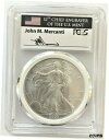 yɔi/iۏ؏tz AeB[NRC RC   [] 2003-MINT ENGRAVER SILVER EAGLE-PCGS MS70-FIRST STRIKE-MERCANTI-FLAG-POP 110!!!