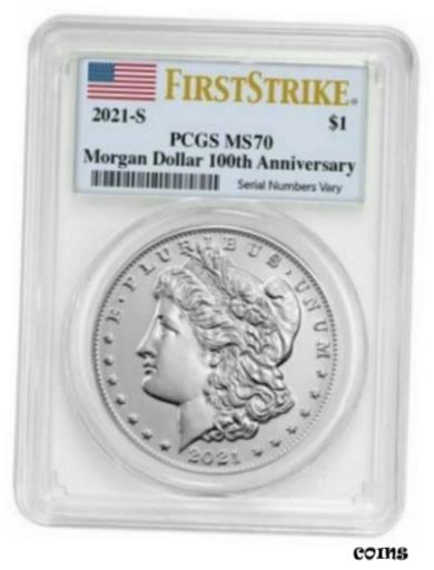 ⡼ 2021 С 顼 S ߥ ޡ PCGS MS70 ե ȥ饤 100 ǯǰ!Morgan 202...