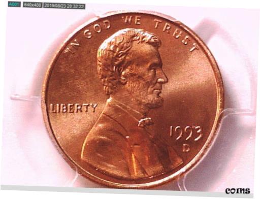 【極美品/品質保証書付】 アンティークコイン コイン 金貨 銀貨 [送料無料] 1993 D Lincoln Memorial Cent PCGS MS 67 RD 34046030 Video