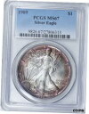 yɔi/iۏ؏tz AeB[NRC RC   [] 1989 $1 Silver Eagle PCGS MS-67 ( Beautifully Toned ) ASE Coin Bullion