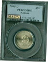 yɔi/iۏ؏tz AeB[NRC RC   [] 2005-D KANSAS STATE QUARTER PCGS MS67 PG MAC SPOTLESS *