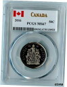 2016 カナダ PCGS MS67 紋章 50 セント 50C!美しさ!2016 Canada PCGS MS67 Coat of Arms 50 cents...