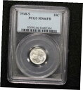 yɔi/iۏ؏tz AeB[NRC RC   [] 1948-S Roosevelt Dime PCGS MS-66 FB 1OP7