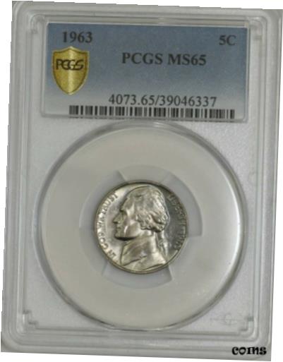 yɔi/iۏ؏tz AeB[NRC RC   [] 1963 Jefferson Nickel 5c MS65 Secure Plus 95% FS PCGS 942987-6