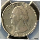 1978 25C ワシントン クォーター ドル PCGS MS65 836748001978 25C Washington Quarter Dollar PCGS MS65 83674800(3)