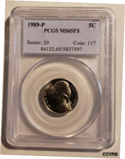 ڶ/ʼݾڽա ƥ    [̵] 1989 P Jefferson Nickel PCGS MS65FS