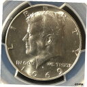 1969-D 50C ケネディ ハーフ PCGS MS65 836292261969-D 50C Kennedy Half PCGS MS65 83629226(3)