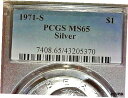 退役軍人の日セール-25% オフ-米国-1971-S PCGS MS65 IKE 1$--KM#203Veterans Day Sale - 25% Off -...