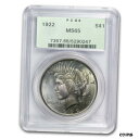 1922年 ピースドル MS-65 PCGS-SKU #47641922 Peace Dollar MS-65 PCGS-SKU #4764(3)