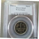 1963年 G ドイツ 1 マーク PCGS MS 651963 G Germany 1 Mark PCGS MS 65(3)