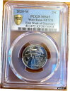 2020 W ウィアーファーム NP クォーター 25c PCGS MS65 ゴールドシールドファーストウィーク V75 プリヴィ2020 W Weir Farm NP Quarter 25c PCGS MS65 Gold Shield First Week V75 Privi(3)