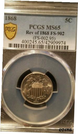 ץʡɥ꥽㤨֡ڶ/ʼݾڽա ƥ    [̵] 1868 Shield Nickel * PCGS MS65 * Rev Of 1868 * Gem * Lustrous BeautyפβǤʤ269,500ߤˤʤޤ