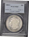 1880-S $1 モルガン ドル PCGS MS651880-S $1 Morgan Dollar PCGS MS65(3)