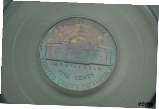 楽天金銀プラチナ　ワールドリソース【極美品/品質保証書付】 アンティークコイン コイン 金貨 銀貨 [送料無料] Rainbow Toned -- 1943-D 5c PCGS MS65FS Jefferson Nickel War Silver #RT14