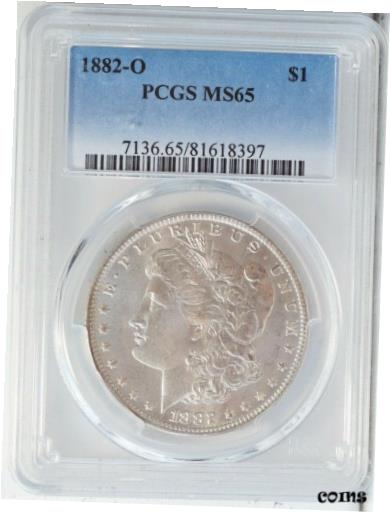 yɔi/iۏ؏tz AeB[NRC RC   [] 1882-O Morgan Dollar PCGS MS65 Light Toning.