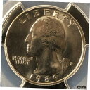 1989-P 25C ワシントン クォーター ドル PCGS MS64 830655421989-P 25C Washington Quarter Dollar PCGS MS64 83065542(3)