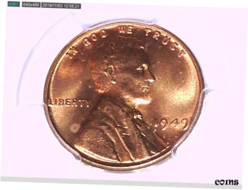 1949 P 󥫡   PCGS MS 64 RD 33614874 ӥǥ1949 P Lincoln Wheat S...