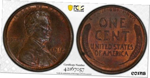 楽天金銀プラチナ　ワールドリソース【極美品/品質保証書付】 アンティークコイン コイン 金貨 銀貨 [送料無料] 1910 Lincoln Cent PCGS MS63BN Registry Coin 1C TV Gold Shield Brown Uncirculated