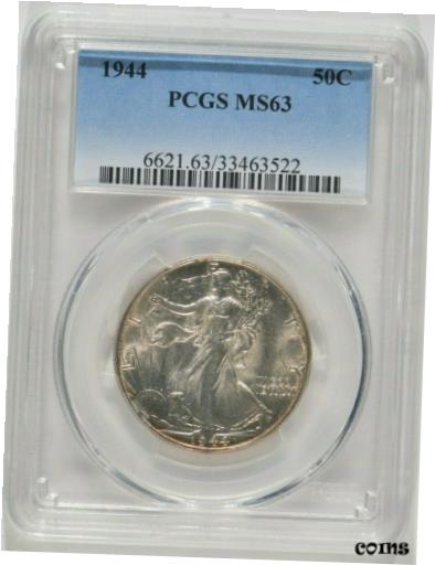 ڶ/ʼݾڽա ƥ    [̵] 1944 Walking Liberty Silver Half Dollar 50c PCGS MS63 33463522