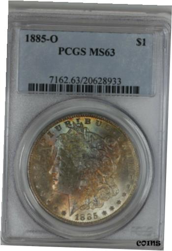 1885 O $1 PCGS MS 63, ,Morgan Silver Dollar, Miss Liberty Head Dollar, $1※関税は当ショップ負担（お客様負担無し）※全国送料無料・海外輸送無料※商品の状態は画像をご確認下さい（極美品・目立った汚れ無し）※輸入品の為英語表記となります※その他ご不明点はお気軽にお問合せ下さい！Seller Notes: “DELICATE GOLDS "FLOWER" INTO IRIDESCENT GREEN TO BEAUTIFY THE OBVERSE!-----WOULD YOU RATHER HAVE THE MORE BEAUTIFUL, OR THE MORE TECHNICAL COIN??”Country/Region of Manufacture: United StatesCoin: MorganCertification: PCGSStrike Type: BusinessMint Location: New OrleansGrade: MS 63Year: 1885Circulated/Uncirculated: CirculatedComposition: SilverDenomination: $1[ご購入前に必ずお読み下さい]親切丁寧に、商品到着までサポート対応させていただきます。■パソコンの画像・画質により色や素材感が、実際の商品と多少異なる場合がございますので予めご了承くださいませ。■お客様のご都合（程度の解釈相違を含む）による商品のご購入後のキャンセル返品は、原則としてお受け致しておりません。未払いのまま2日以上連絡が取れない場合はキャンセルさせて頂きます。その場合、事務局側が自動的に「非常に悪い」の評価を付けてしまいますのでご注意ください。※お支払い頂いた場合は連絡は不要です。※他ショップでも販売しておりますので、稀に在庫がない場合がございます。■不具合での返品は箱などすべてが到着時の状態になるものに限らせていただきます。※当店では不良品はすべて現物確認と不具合の確認を行い対応をさせて頂いております。■お客様のご都合によるご注文確定後の商品のキャンセルにつきましては承っておりません。また、ご入金確認後、またはご決済完了確認後のキャンセルにつきましては、ご注文総額の30％のキャンセル料をご請求させていただきます。■領収書二重発行やトラブル防止のため、領収書発行は行っておりません。事務局側が発行している「支払い明細」が正式な支払い証明となります。支払い明細画面を印刷したものが領収書の代わりになることを各税務署に確認済みです。■年末年始・連休の発送は、業者も休みになる関係でいつもより遅れます。■輸送時の破損の場合は配送業者への報告を行って下さい。報告なしでの対応はできません。■日祝日は定休日とさせていただいております。連絡・発送が出来ませんのであらかじめご了承お願いいたします。■内容は必ずお読みになってからお買い求め下さいますようお願い致します。※在庫状況は常に更新をしておりますが、当社は複数店舗で在庫を共有しているため、ご注文を頂きましても稀に欠品している場合がございます。その際は誠に申し訳ございませんが、その旨をメールまたはお電話にてご連絡させていただきます。ご理解いただけますようお願い申し上げます。親切・丁寧にお取引させていただきますのでよろしくお願いします。 品質保証について 当店の商品の、品質保証についてご紹介いたします。 ▽品質保証書 お買い上げいただく全ての商品に「WORLD RESOURCE品質保証書」をおつけいたします。 これは、WORLD RESOURCEが販売した商品であることを保証するものです。大切に保管してください。 ▽標準保証に関して 当店でご購入頂きました商品は7日以内の標準保証サービスが付属致します。 ※ご購入日につきましては、製品の品質保証書に記載の日付にて確認させていただきます。 ※保証は通常利用時のみの対応となります。 ※ご購入日の確認を致しかねる場合は有償となります。品質保証書は大切に保管して下さい。POINT01　品揃え一番店を目指して 「期待に答えるお店づくりと、時代に合わせたサービスをご提供致します。」 POINT02　多種多様な商品レパートリー 「幅広く、世界の商品をご用意しております。」 POINT03　きっと見つかる！新しい発見 「テレビや雑誌で紹介されたアイテムもいちはやく。」 モットー：丁寧な接客対応 その道数十年のスタッフだからこそできる、“豊富な知識”に基づく商品のご提案。 お探しの商品はお気軽にスタッフにお尋ねください。 「以前は、商品ページあったけど、、、見つからない。」 「初めてアンティークコインの購入をしますが大丈夫ですか？」 「この年代の商品を探していますが、おすすめはありますか？」 「友人にアンティークコインを送りたいけど、おすすめありますか？」 等など、困ったときの質問にも、しっかり対応・お調べ致します。 取寄せ、取り置き等もできますので、商品一覧で見つからなかった商品でも、 スタッフまでお気軽にご相談下さい。 【お問い合わせはお気軽にどうぞ】 suport@world-resource.net