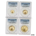 【極美品/品質保証書付】 アンティークコイン 金貨 Set of 4 2003 American Gold Eagles PCGS MS70 22-Karat Coins $50 $25 $10 $5 Eagle [送料無料] #gct-wr-8791-7790