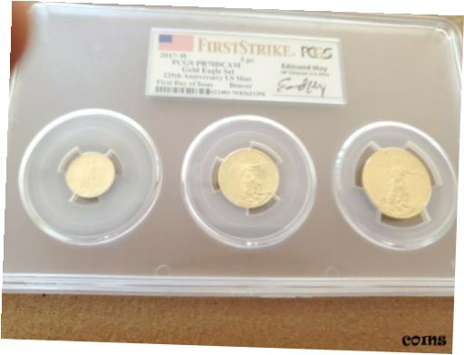 ڶ/ʼݾڽա ƥ  Pcgs pf70 225th anniversary first day of issue Denver 3 coin gold set [̵] #gct-wr-8791-8536