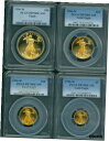 1996-W ( 1996 ) 4 コイン ゴールド イーグル セット $50 $25 $10 $5 PCGS PR70 プルーフ PF70 PR-701996...